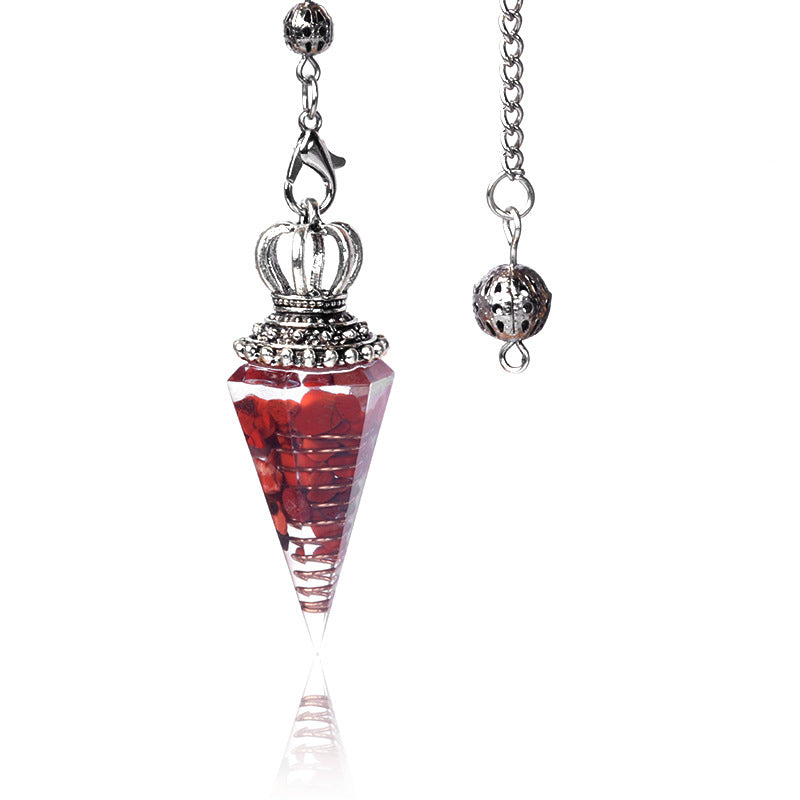 Wholesale Crystal Gravel Resin Pendulum